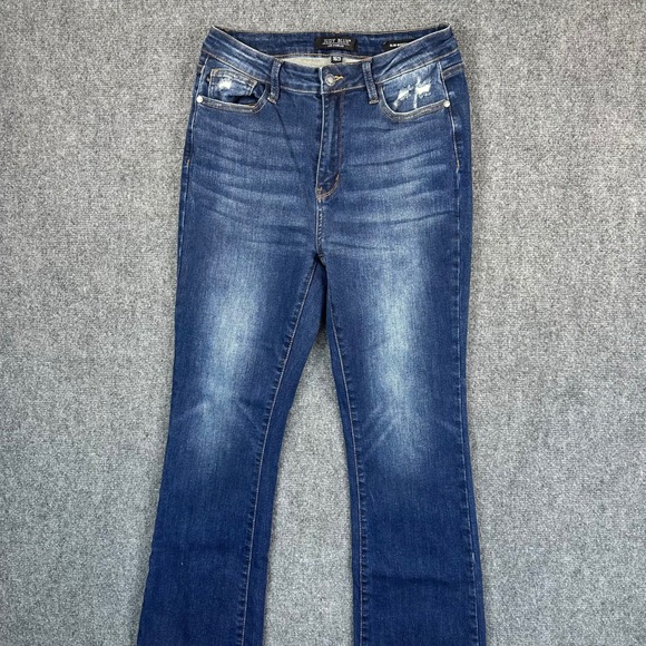 Judy Blue Women's 9/29 Enya High-Rise Slim Bootcut Jeans Distressed High Rise - Picture 2 of 12
